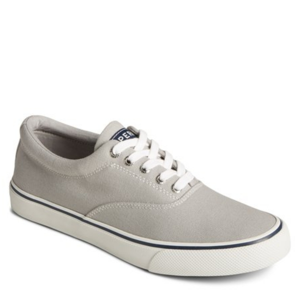 Sperry Light Gray Canvas Lace-Up Sneaker